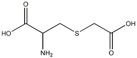 2-amino-3-[(carboxymethyl)sulfanyl]propanoic acid Struktur