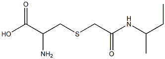 2-amino-3-{[2-(sec-butylamino)-2-oxoethyl]thio}propanoic acid Struktur