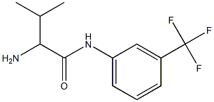 2-amino-3-methyl-N-[3-(trifluoromethyl)phenyl]butanamide Struktur