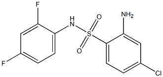 2-amino-4-chloro-N-(2,4-difluorophenyl)benzene-1-sulfonamide Struktur