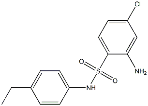 2-amino-4-chloro-N-(4-ethylphenyl)benzene-1-sulfonamide Struktur