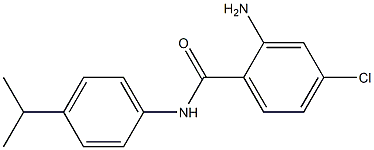 2-amino-4-chloro-N-[4-(propan-2-yl)phenyl]benzamide Struktur