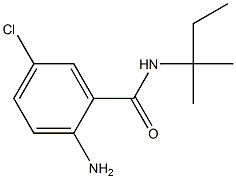 2-amino-5-chloro-N-(1,1-dimethylpropyl)benzamide Struktur