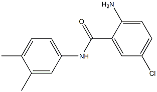 2-amino-5-chloro-N-(3,4-dimethylphenyl)benzamide Struktur