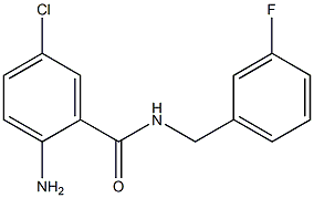 2-amino-5-chloro-N-[(3-fluorophenyl)methyl]benzamide Struktur