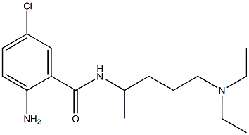 2-amino-5-chloro-N-[5-(diethylamino)pentan-2-yl]benzamide Struktur