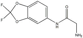 2-amino-N-(2,2-difluoro-1,3-benzodioxol-5-yl)acetamide Struktur