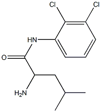 2-amino-N-(2,3-dichlorophenyl)-4-methylpentanamide Struktur