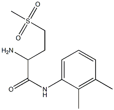 2-amino-N-(2,3-dimethylphenyl)-4-(methylsulfonyl)butanamide Struktur