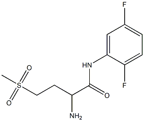 2-amino-N-(2,5-difluorophenyl)-4-(methylsulfonyl)butanamide Struktur