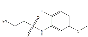 2-amino-N-(2,5-dimethoxyphenyl)ethane-1-sulfonamide Struktur