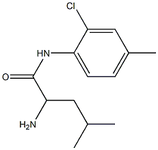 2-amino-N-(2-chloro-4-methylphenyl)-4-methylpentanamide Struktur