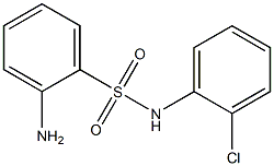 2-amino-N-(2-chlorophenyl)benzenesulfonamide Struktur