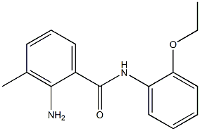 2-amino-N-(2-ethoxyphenyl)-3-methylbenzamide Struktur