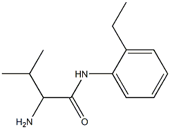 2-amino-N-(2-ethylphenyl)-3-methylbutanamide Struktur