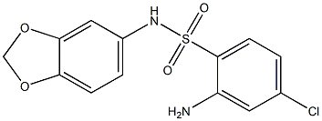 2-amino-N-(2H-1,3-benzodioxol-5-yl)-4-chlorobenzene-1-sulfonamide Struktur