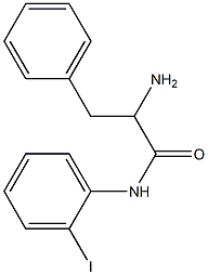 2-amino-N-(2-iodophenyl)-3-phenylpropanamide Struktur