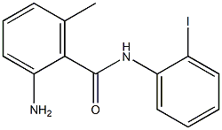 2-amino-N-(2-iodophenyl)-6-methylbenzamide Struktur