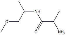 2-amino-N-(2-methoxy-1-methylethyl)propanamide Struktur