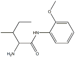 2-amino-N-(2-methoxyphenyl)-3-methylpentanamide Struktur