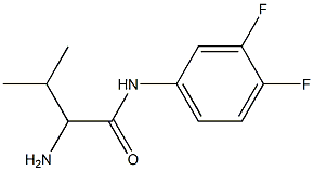 2-amino-N-(3,4-difluorophenyl)-3-methylbutanamide Struktur