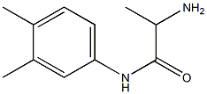 2-amino-N-(3,4-dimethylphenyl)propanamide Struktur