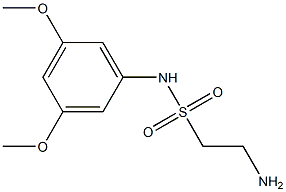 2-amino-N-(3,5-dimethoxyphenyl)ethane-1-sulfonamide Struktur