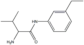 2-amino-N-(3-ethylphenyl)-3-methylbutanamide Struktur