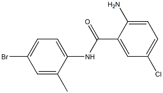 2-amino-N-(4-bromo-2-methylphenyl)-5-chlorobenzamide Struktur