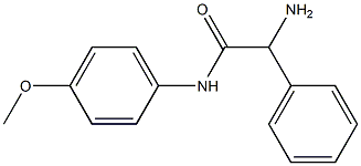 2-amino-N-(4-methoxyphenyl)-2-phenylacetamide Struktur