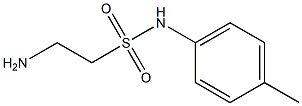 2-amino-N-(4-methylphenyl)ethanesulfonamide Struktur