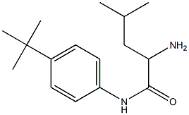 2-amino-N-(4-tert-butylphenyl)-4-methylpentanamide Struktur