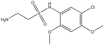 2-amino-N-(5-chloro-2,4-dimethoxyphenyl)ethane-1-sulfonamide Struktur