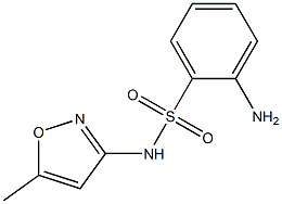 2-amino-N-(5-methylisoxazol-3-yl)benzenesulfonamide Struktur