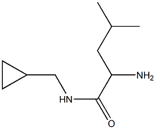 2-amino-N-(cyclopropylmethyl)-4-methylpentanamide Struktur