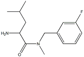 2-amino-N-[(3-fluorophenyl)methyl]-N,4-dimethylpentanamide Struktur