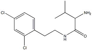 2-amino-N-[2-(2,4-dichlorophenyl)ethyl]-3-methylbutanamide Struktur