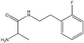 2-amino-N-[2-(2-fluorophenyl)ethyl]propanamide Struktur