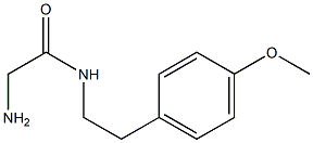 2-amino-N-[2-(4-methoxyphenyl)ethyl]acetamide Struktur