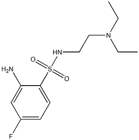 2-amino-N-[2-(diethylamino)ethyl]-4-fluorobenzene-1-sulfonamide Struktur