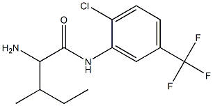 2-amino-N-[2-chloro-5-(trifluoromethyl)phenyl]-3-methylpentanamide Struktur