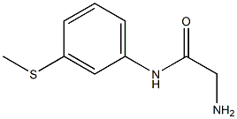 2-amino-N-[3-(methylthio)phenyl]acetamide Struktur