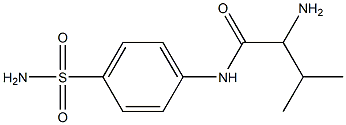 2-amino-N-[4-(aminosulfonyl)phenyl]-3-methylbutanamide Struktur