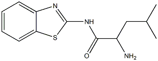 2-amino-N-1,3-benzothiazol-2-yl-4-methylpentanamide Struktur