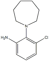 2-azepan-1-yl-3-chloroaniline Struktur