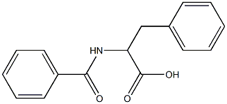 2-Benzoylamino-3-phenyl-propionic acid Struktur