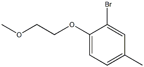 2-bromo-1-(2-methoxyethoxy)-4-methylbenzene Struktur