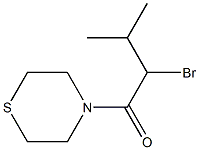 2-bromo-3-methyl-1-(thiomorpholin-4-yl)butan-1-one Struktur