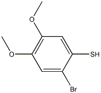 2-bromo-4,5-dimethoxybenzene-1-thiol Struktur