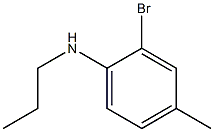 2-bromo-4-methyl-N-propylaniline Struktur